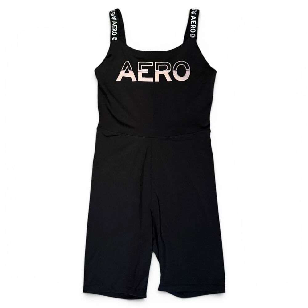 Aeropostale Black Sport One Piece Workout Jumper Size Medium